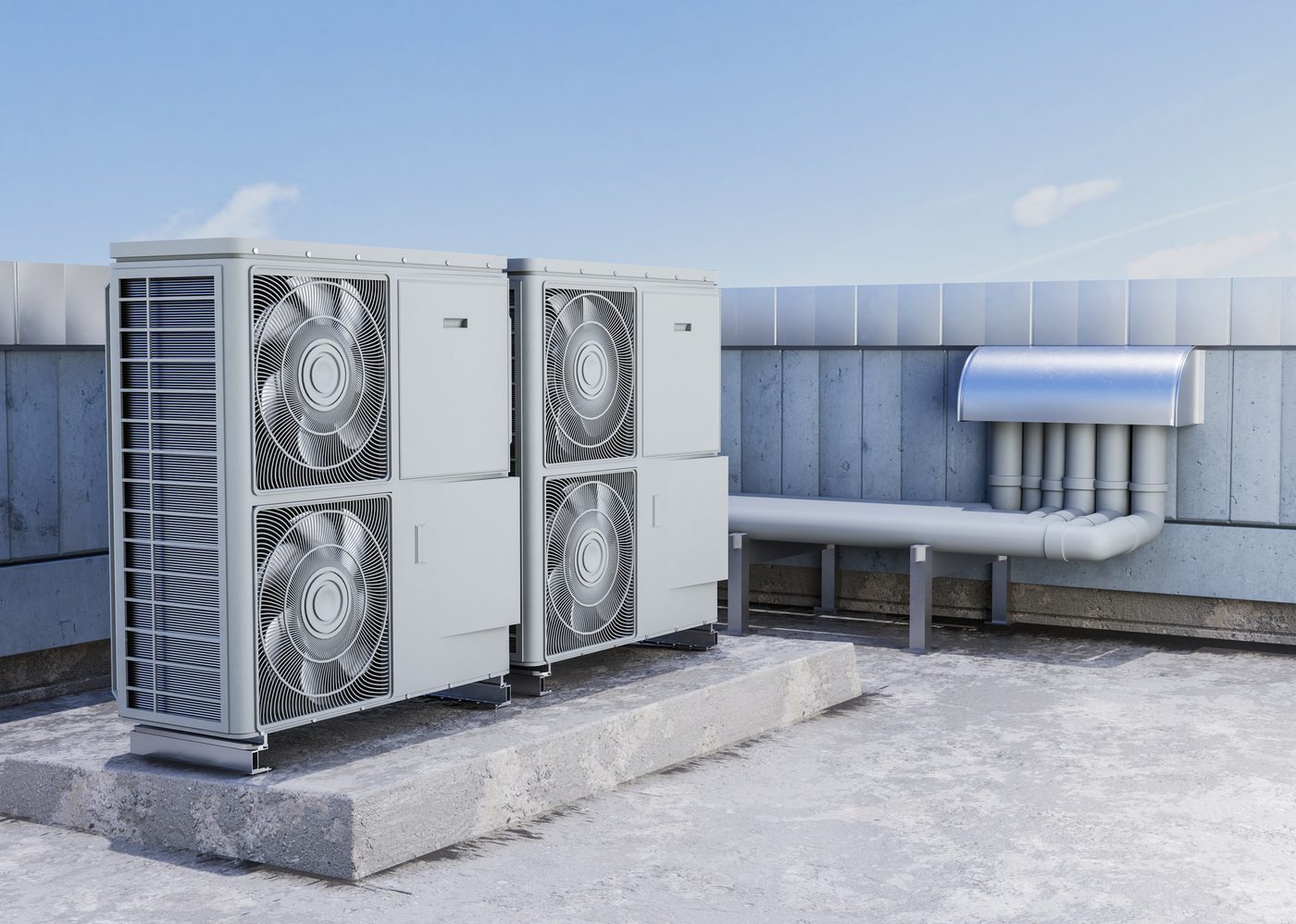 Professional HVAC heat pump installation in Orange County
